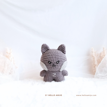 Chubby Black Cat Amigurumi Crochet Pattern PDF