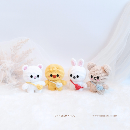 Bundle 8 in 1 Petite Amigurumi Crochet Pattern