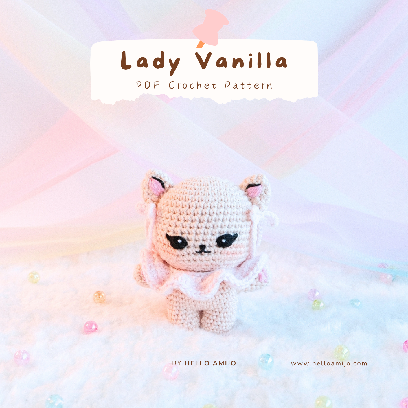 Lady Vanilla Amigurumi Crochet Pattern PDF