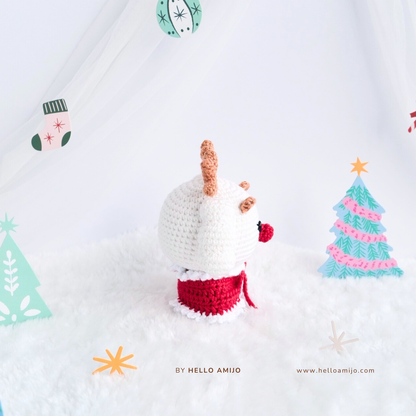 Christmas Sheep Amigurumi Crochet Pattern PDF