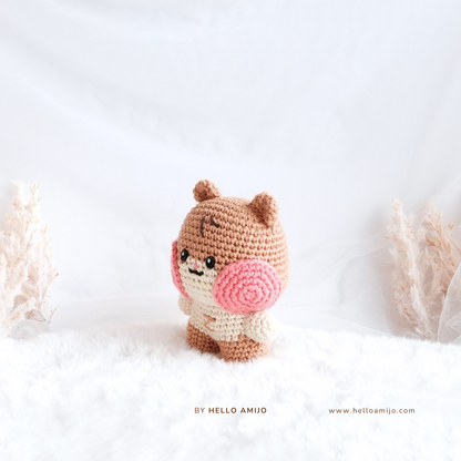 Chubby Squirrel Amigurumi Crochet Pattern PDF