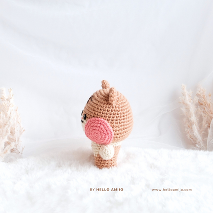 Chubby Squirrel Amigurumi Crochet Pattern PDF