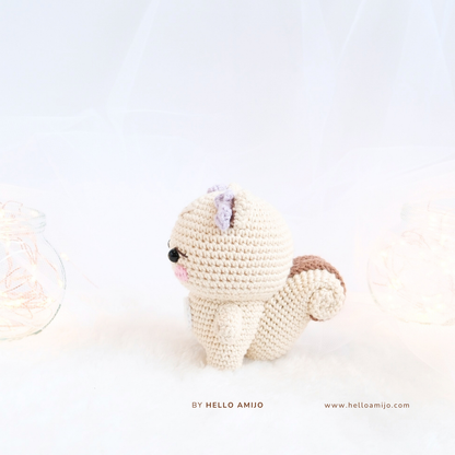 Pretty Squirrel Amigurumi Crochet Pattern PDF