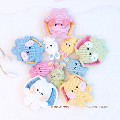 Bundle 2 in 1 Colourful Amigurumi Crochet Pattern PDF