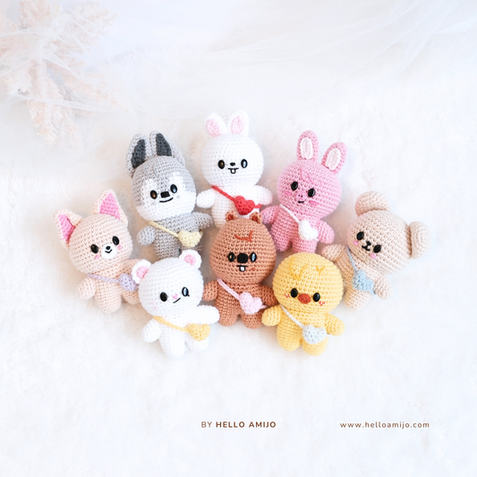 Bundle 8 in 1 Petite Amigurumi Crochet Pattern