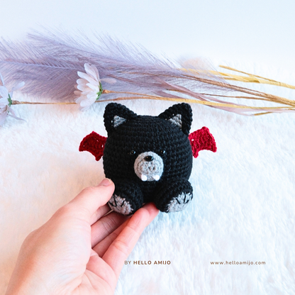 Halloween Vampire 7 Color in 1 Amigurumi Crochet Pattern PDF
