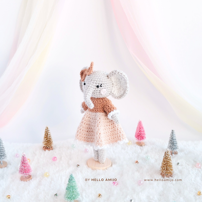 Mary the Elephant Amigurumi Crochet Pattern PDF