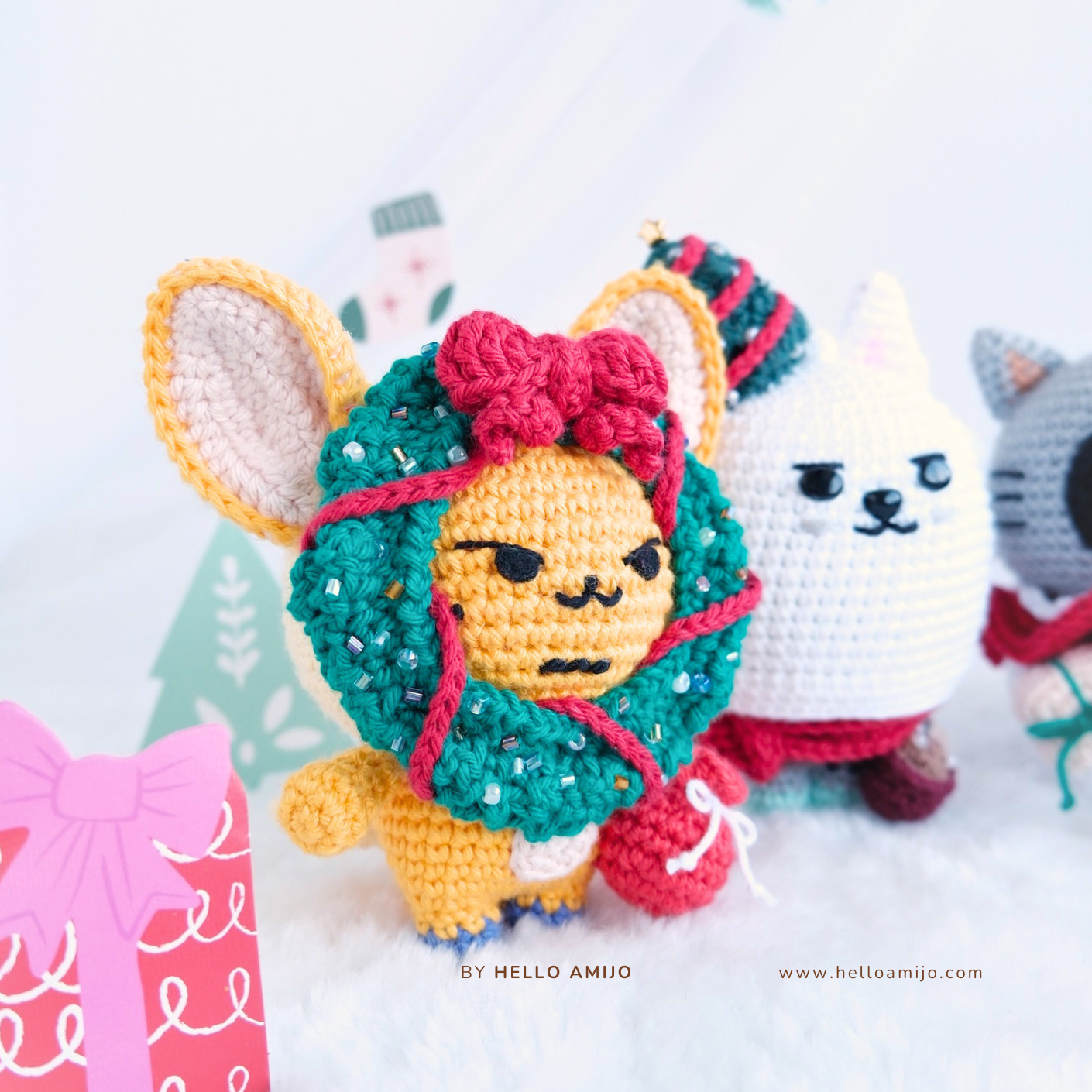 Bundle 5 in 1 Christmas (2 versions) Amigurumi Crochet Pattern PDF