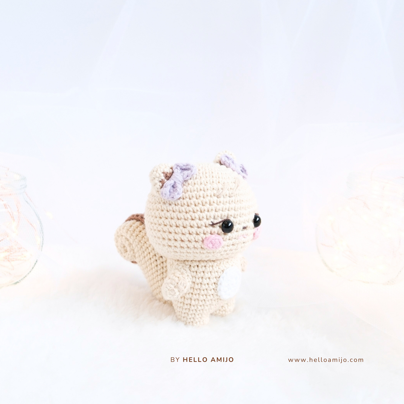 Pretty Squirrel Amigurumi Crochet Pattern PDF