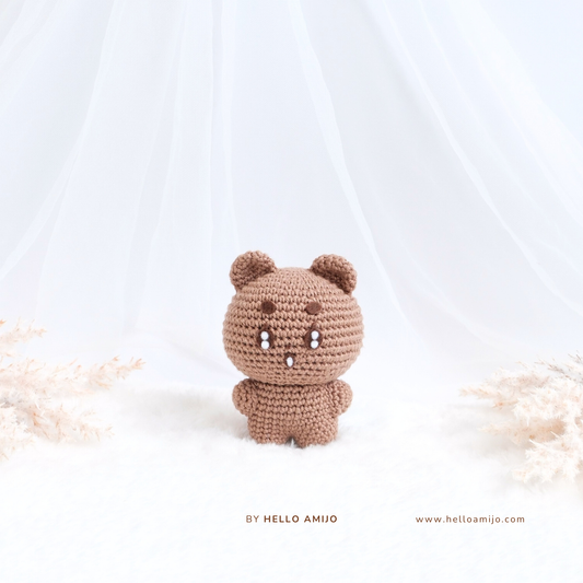 Pastel Teddy Amigurumi Crochet Pattern PDF