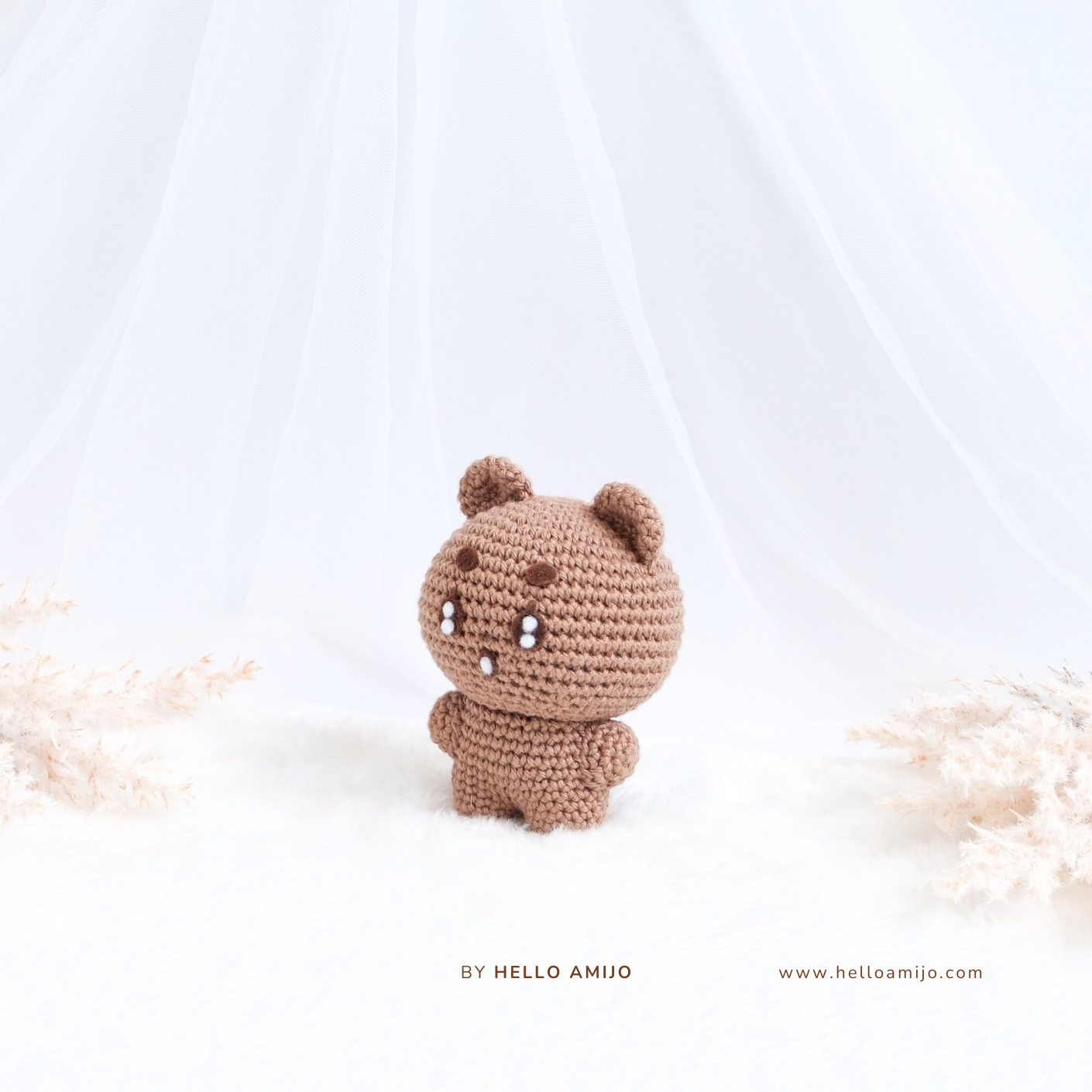 Pastel Teddy Amigurumi Crochet Pattern PDF