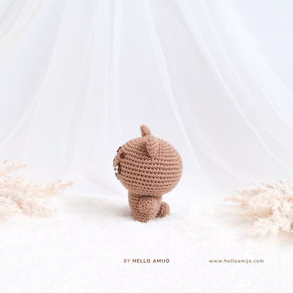 Pastel Teddy Amigurumi Crochet Pattern PDF