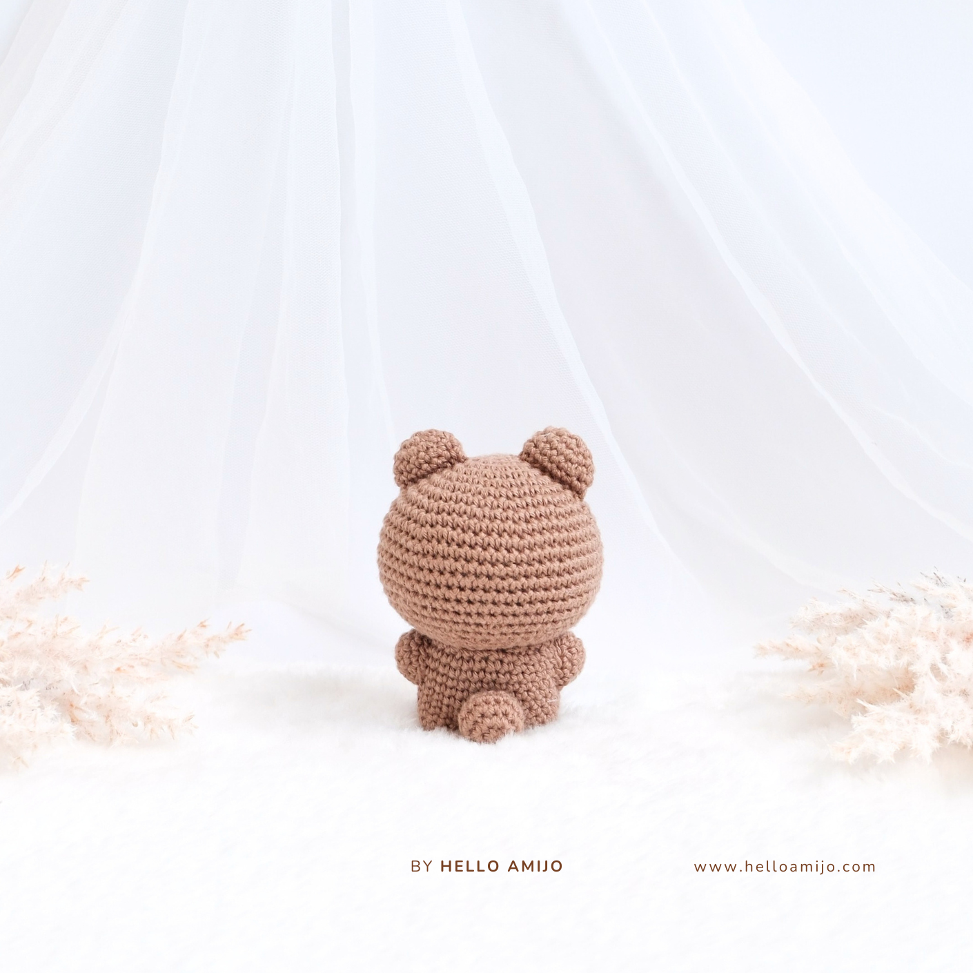 Pastel Teddy Amigurumi Crochet Pattern PDF
