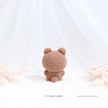 Pastel Teddy Amigurumi Crochet Pattern PDF
