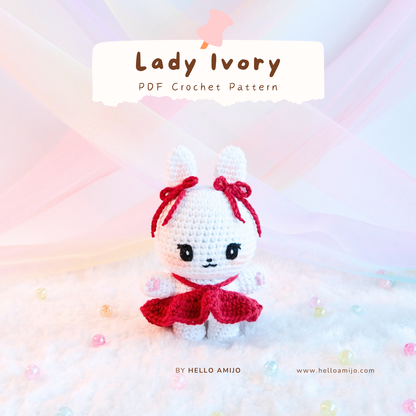 Lady Ivory Amigurumi Crochet Pattern PDF