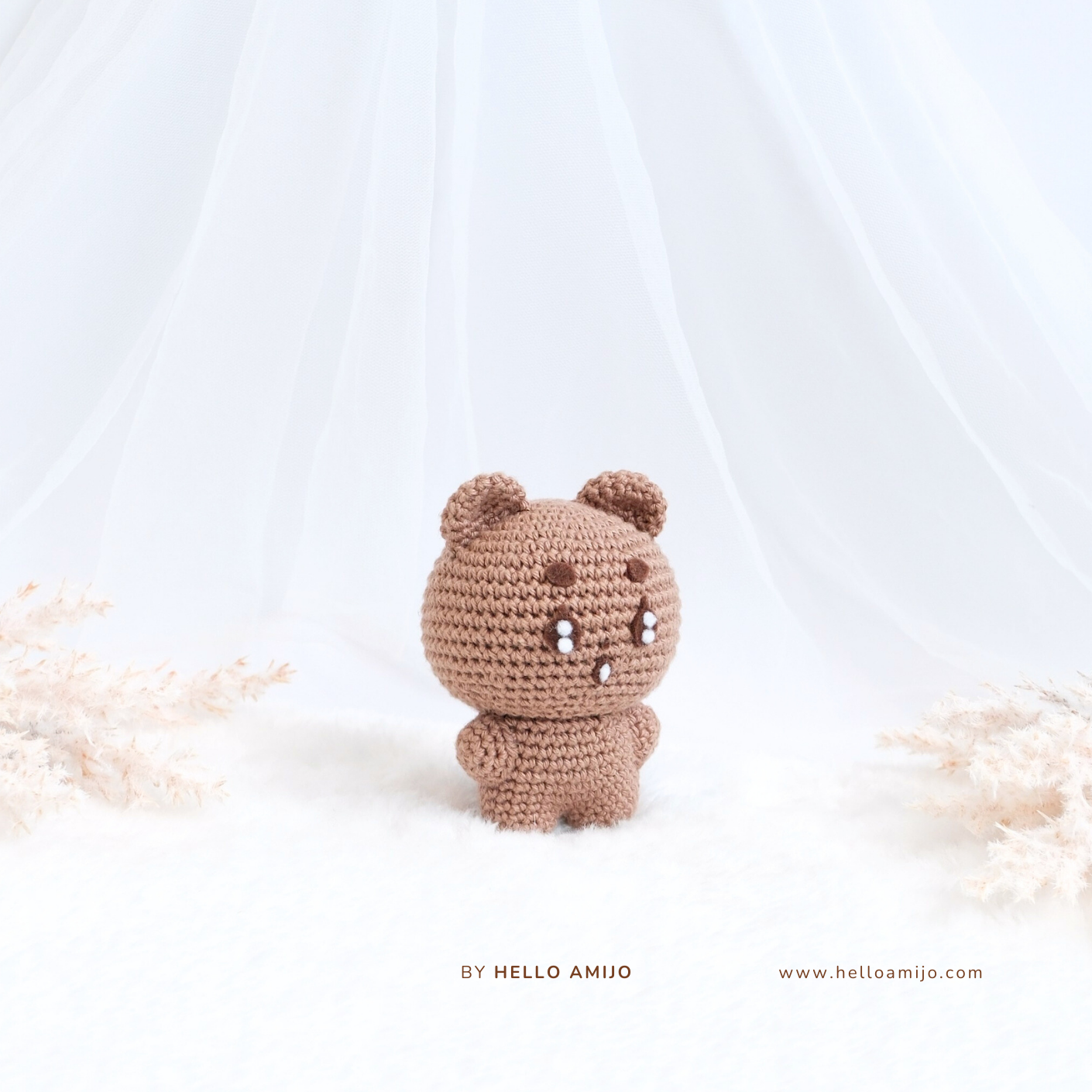 Pastel Teddy Amigurumi Crochet Pattern PDF
