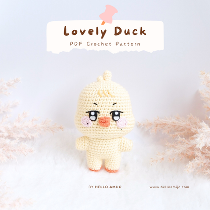 Lovely Duck Amigurumi Crochet Pattern PDF