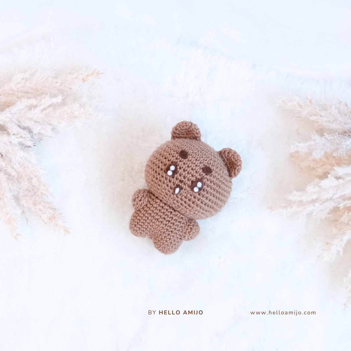 Pastel Teddy Amigurumi Crochet Pattern PDF