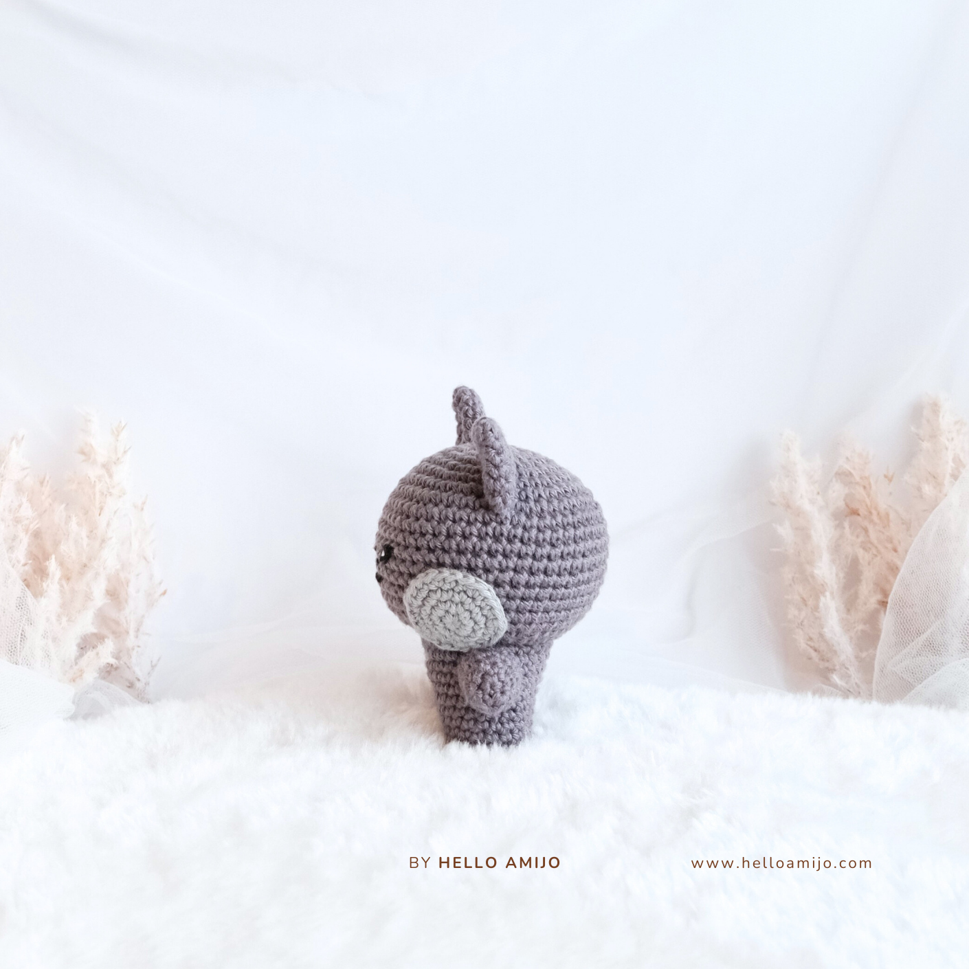 Chubby Black Cat Amigurumi Crochet Pattern PDF