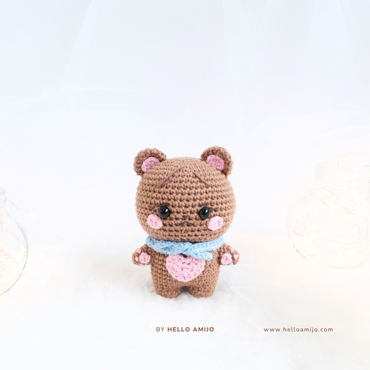 Pretty Bear Amigurumi Crochet Pattern PDF