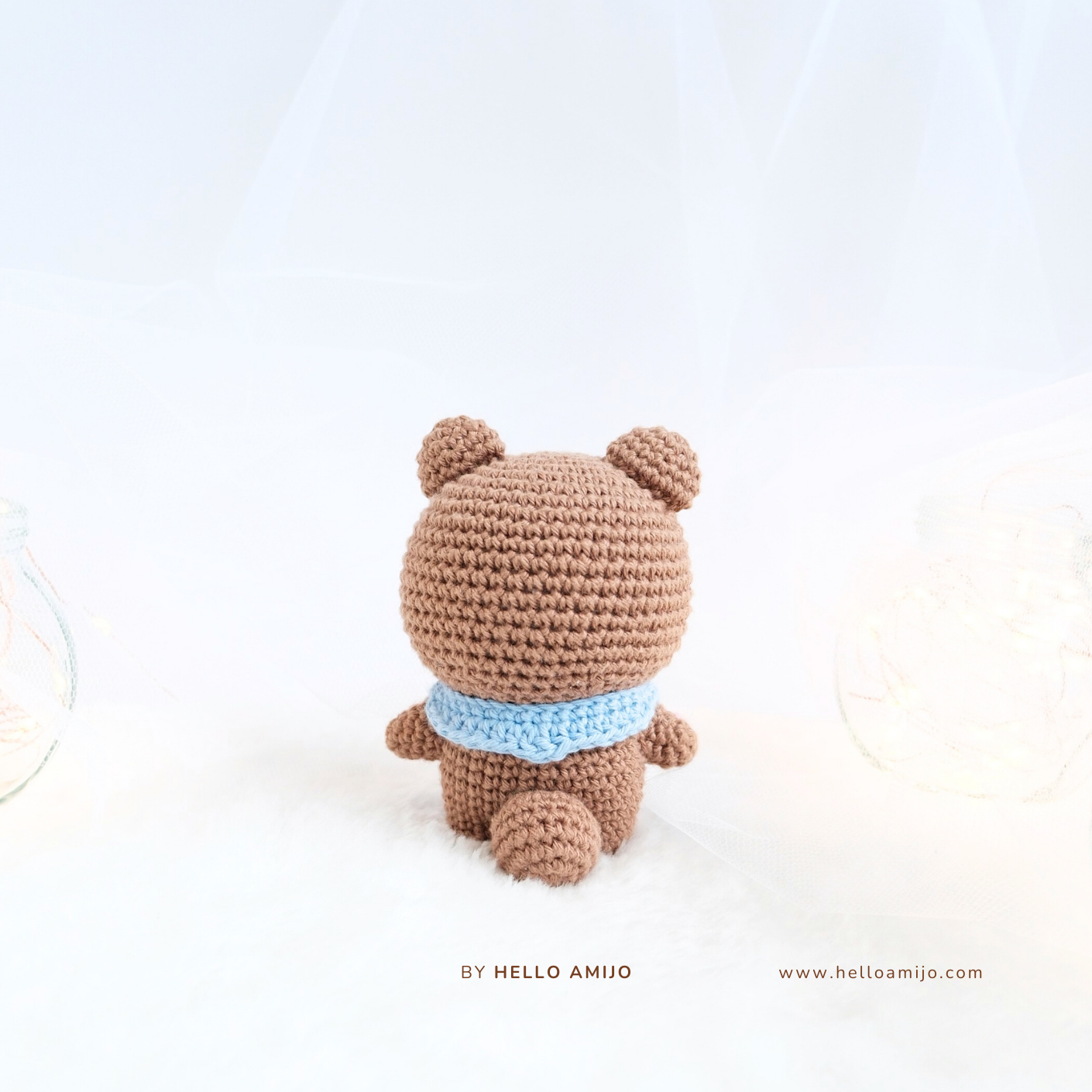 Pretty Bear Amigurumi Crochet Pattern PDF