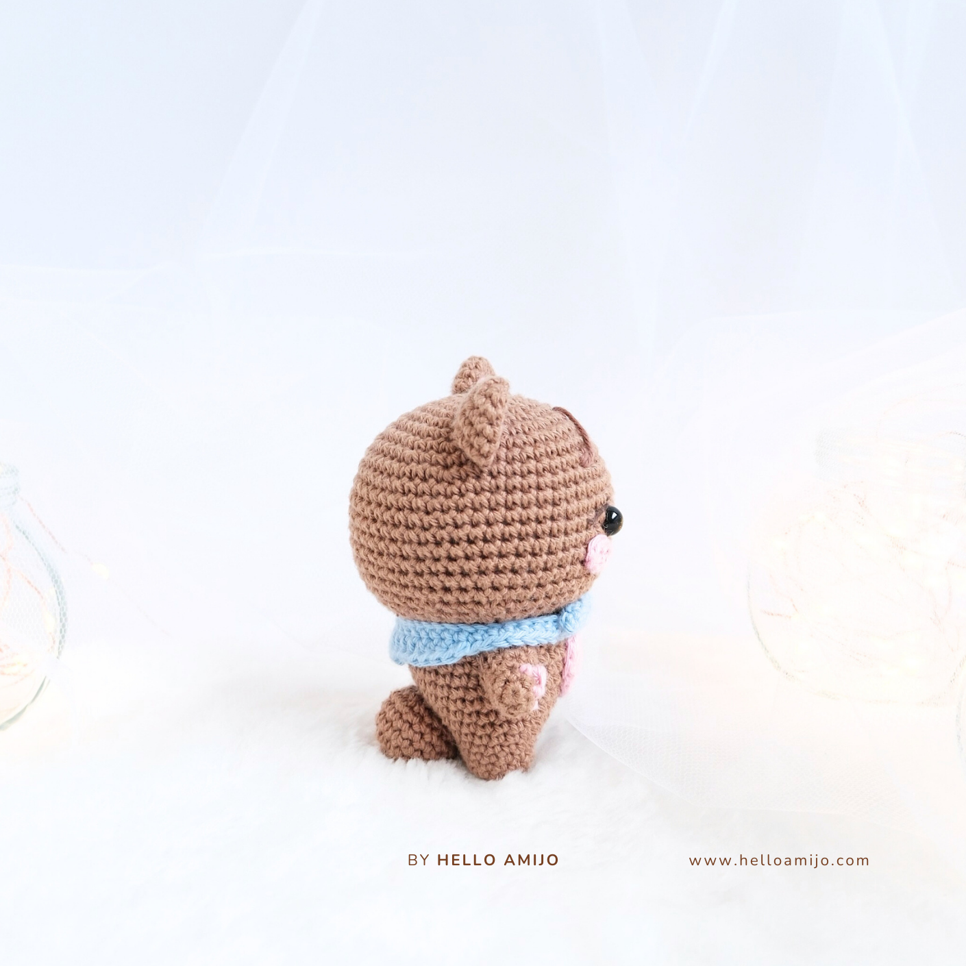 Pretty Bear Amigurumi Crochet Pattern PDF