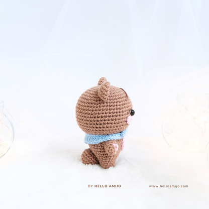 Pretty Bear Amigurumi Crochet Pattern PDF