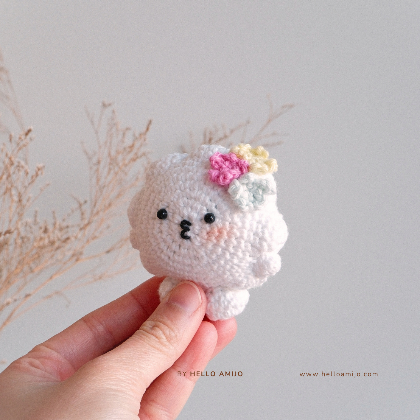 Floral Cloud Amigurumi Crochet Pattern PDF