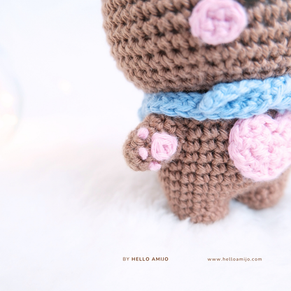 Pretty Bear Amigurumi Crochet Pattern PDF