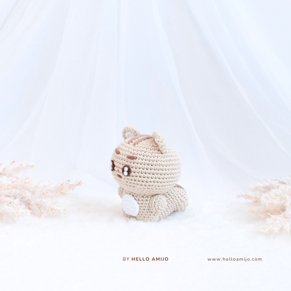 Pastel Squirrel Amigurumi Crochet Pattern PDF