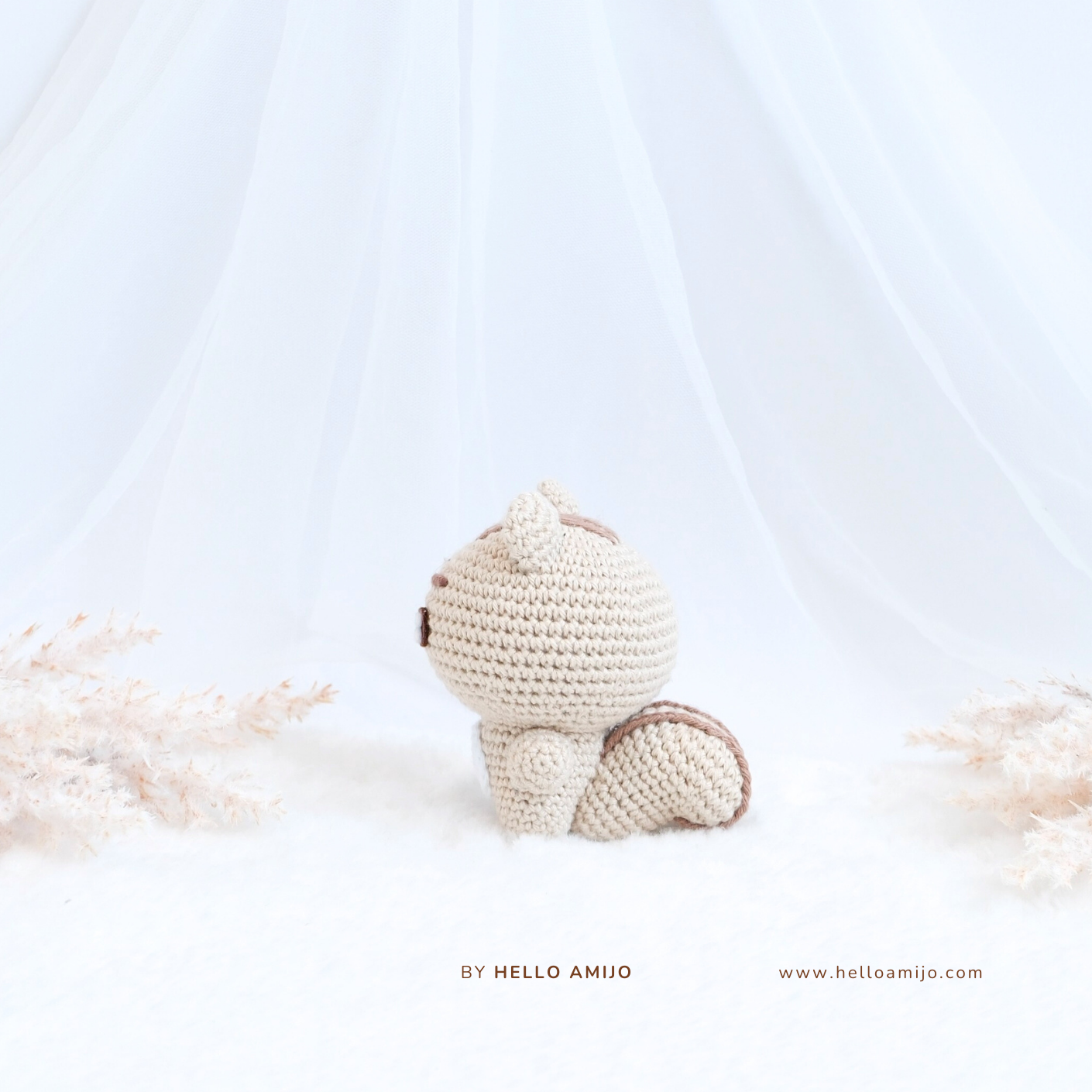 Pastel Squirrel Amigurumi Crochet Pattern PDF