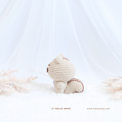 Pastel Squirrel Amigurumi Crochet Pattern PDF