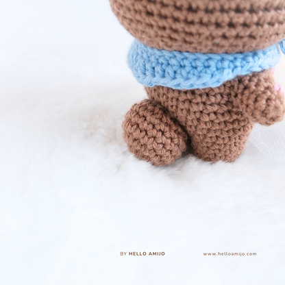 Pretty Bear Amigurumi Crochet Pattern PDF