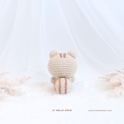Pastel Squirrel Amigurumi Crochet Pattern PDF