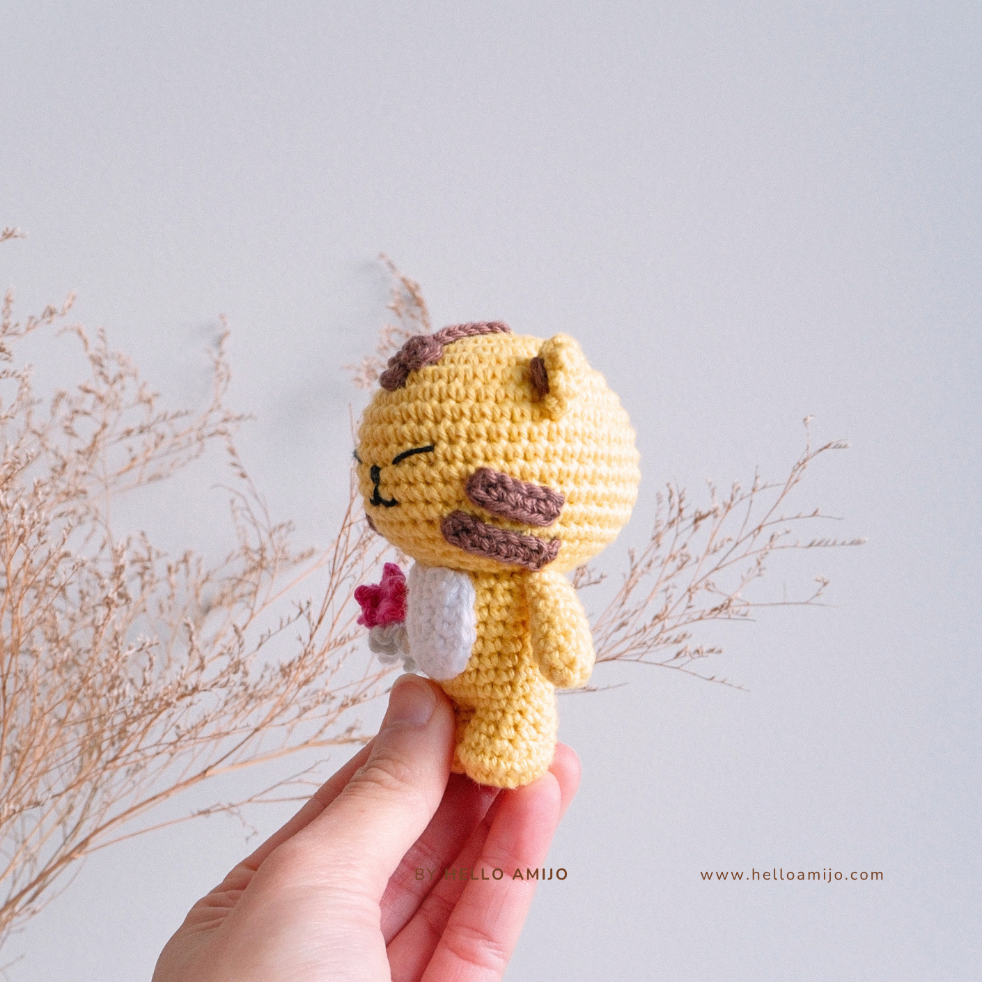 Floral Tiger Amigurumi Crochet Pattern PDF