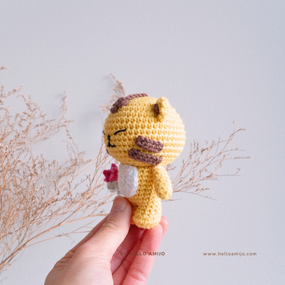 Floral Tiger Amigurumi Crochet Pattern PDF