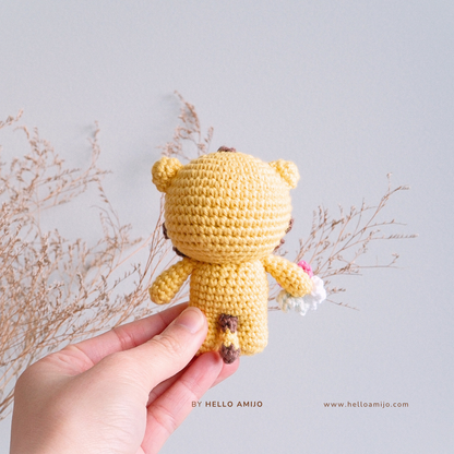Floral Tiger Amigurumi Crochet Pattern PDF