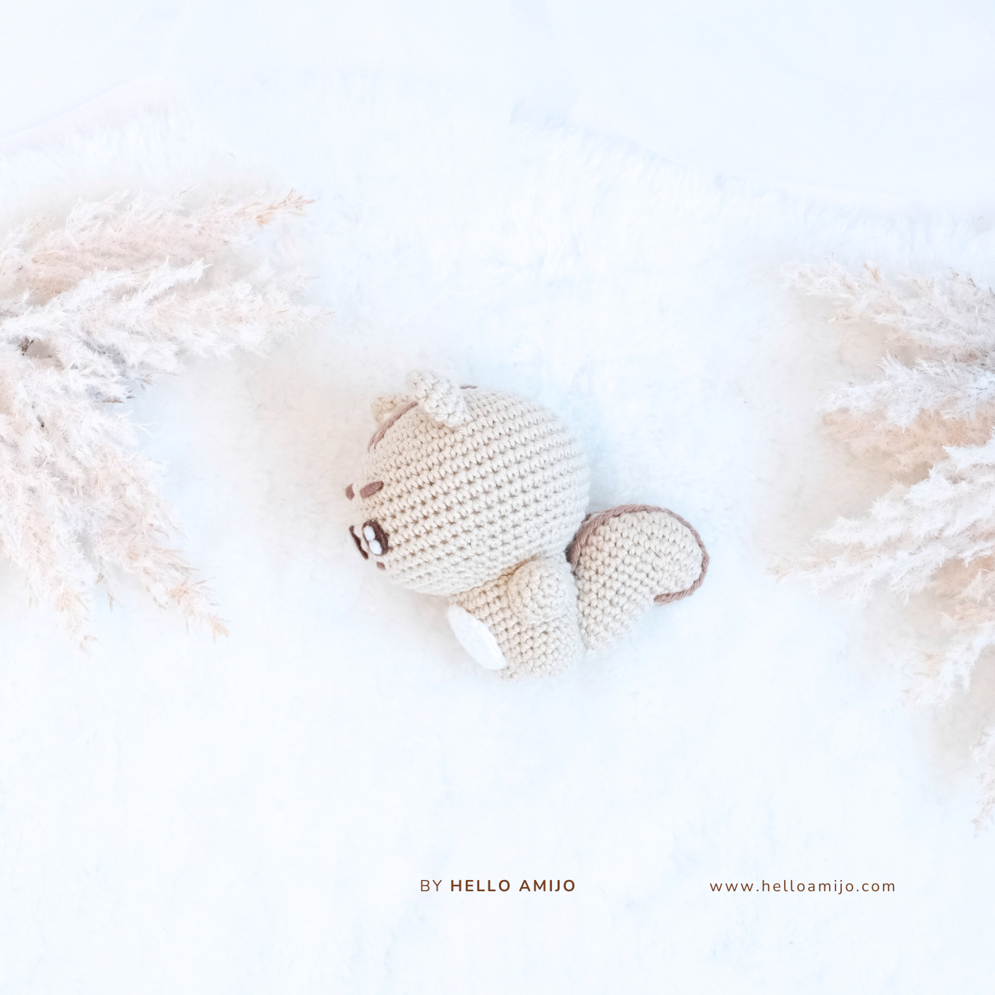 Pastel Squirrel Amigurumi Crochet Pattern PDF