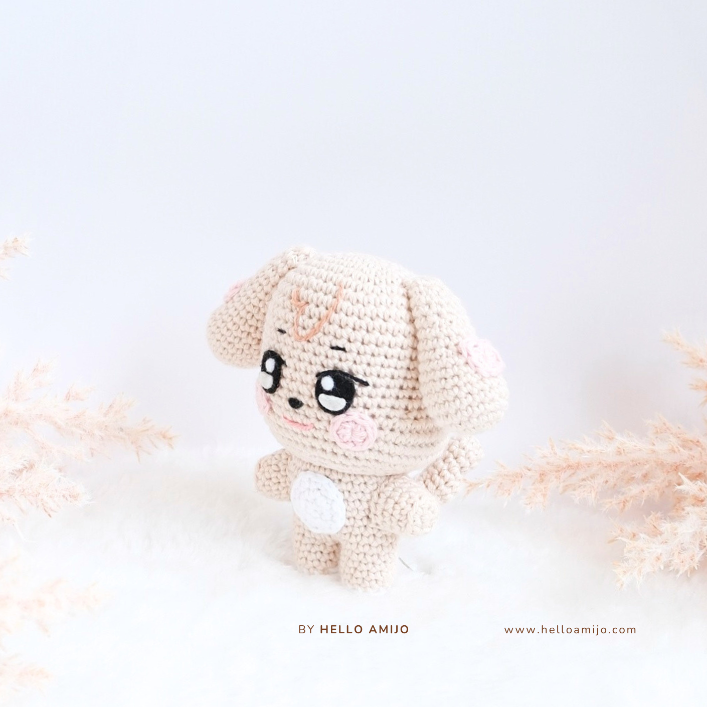 Lovely Puppy Amigurumi Crochet Pattern PDF