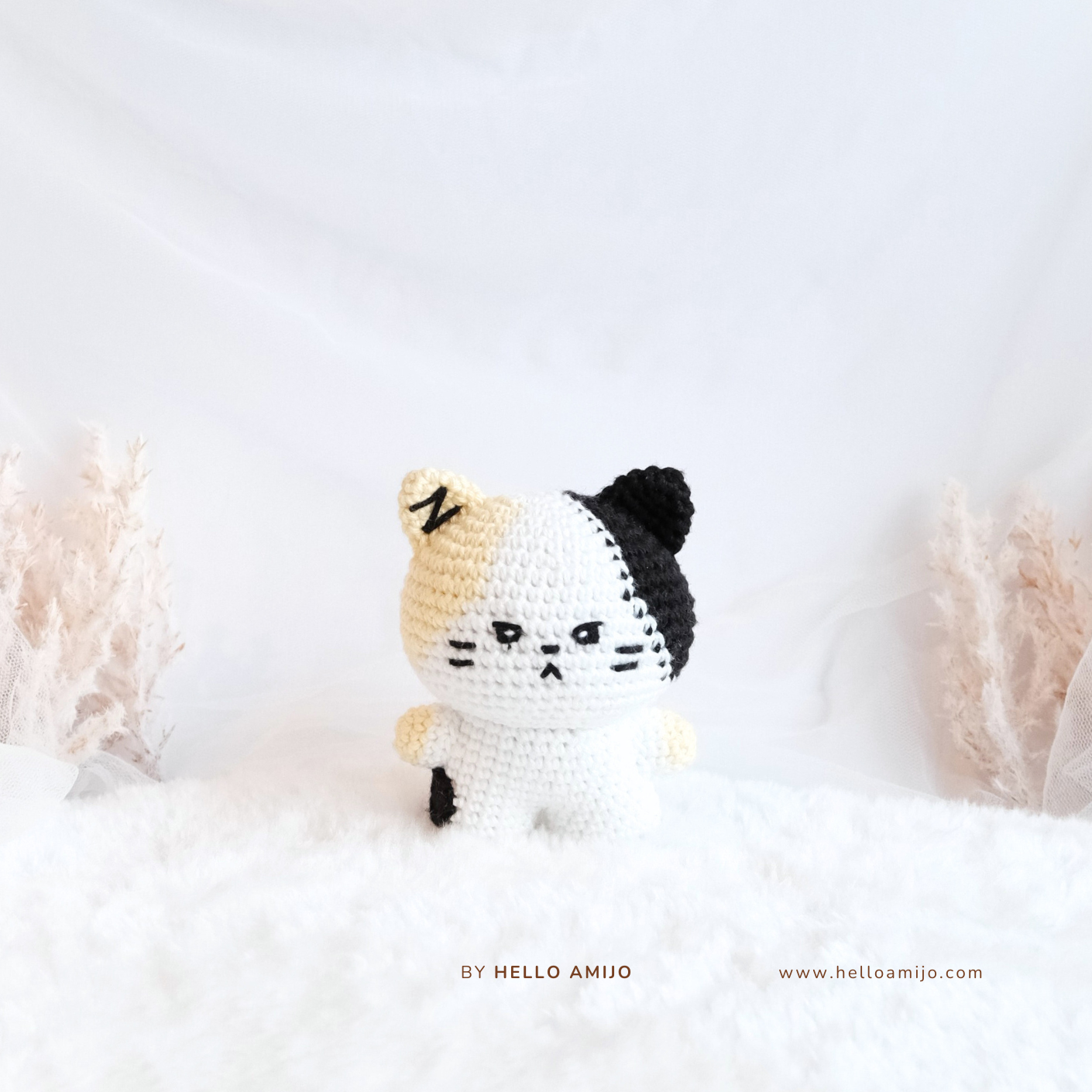 Chubby Calico Cat Amigurumi Crochet Pattern PDF