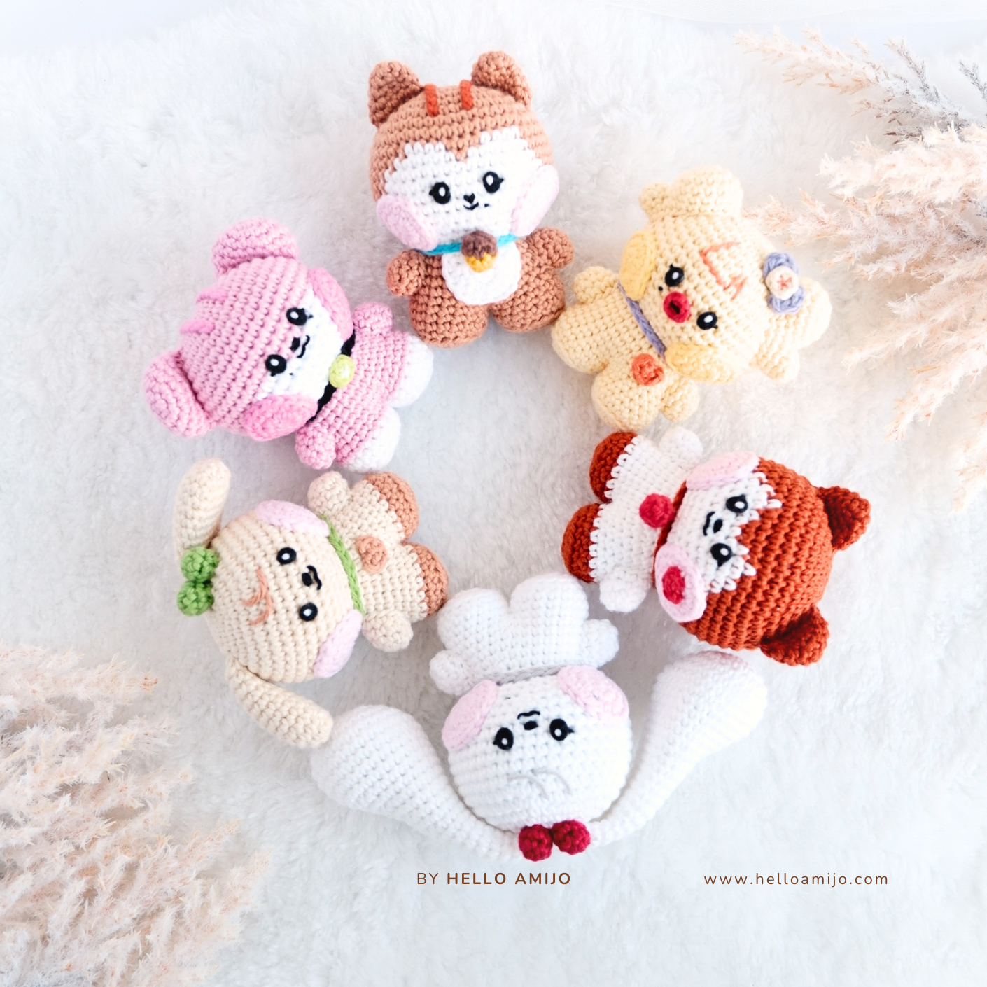 Bundle 6 in 1 Tiny Amigurumi Crochet Pattern PDF
