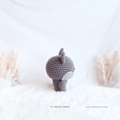 Chubby Black Cat Amigurumi Crochet Pattern PDF