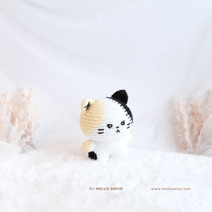 Chubby Calico Cat Amigurumi Crochet Pattern PDF