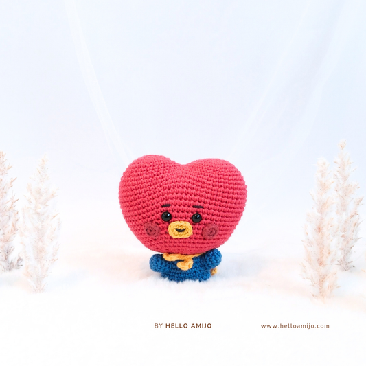 Cutie Heart Amigurumi Crochet Pattern PDF