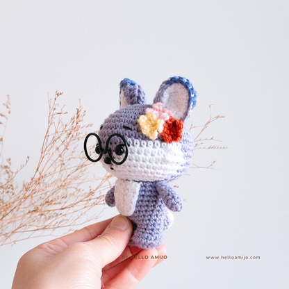 Floral Fox Amigurumi Crochet Pattern PDF