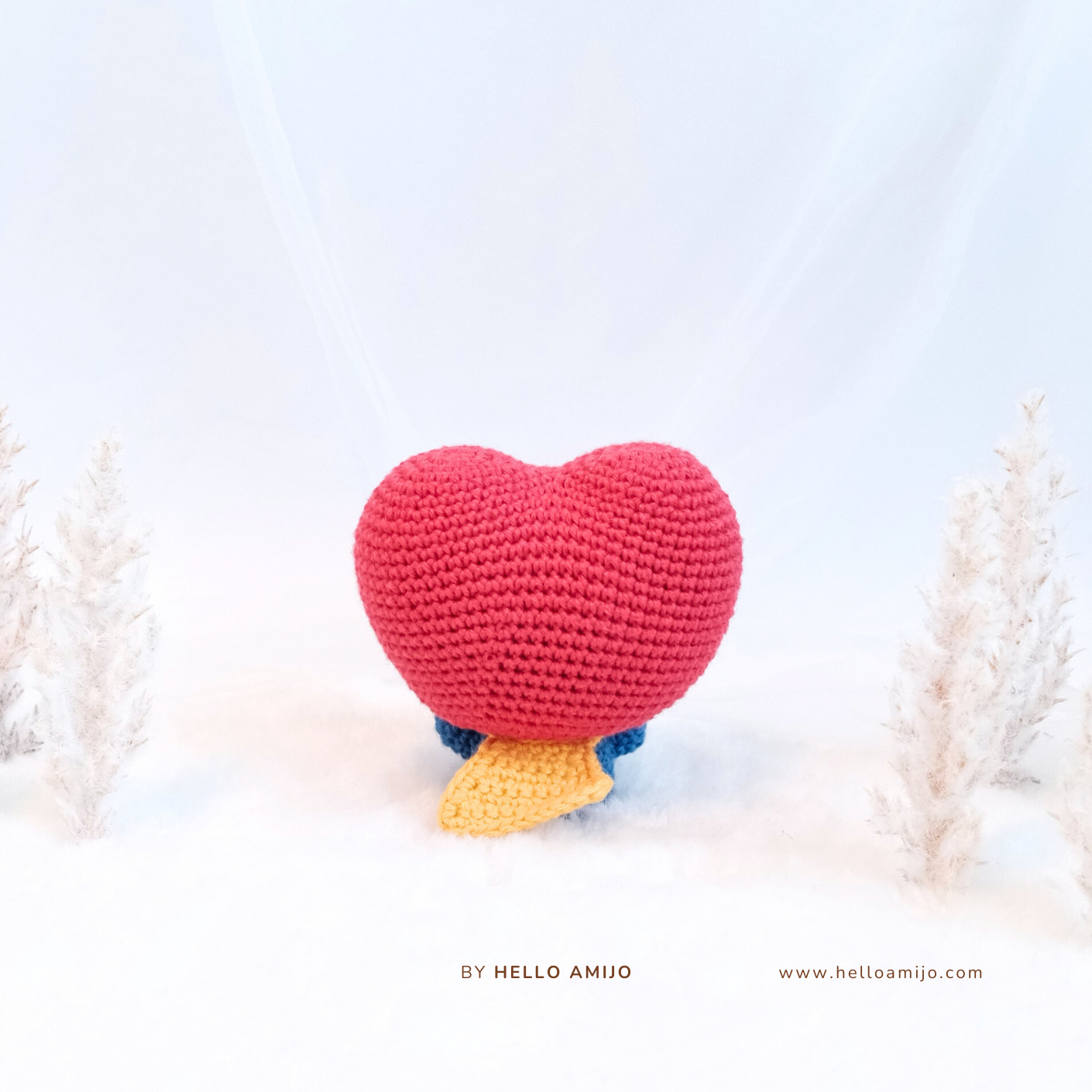 Cutie Heart Amigurumi Crochet Pattern PDF