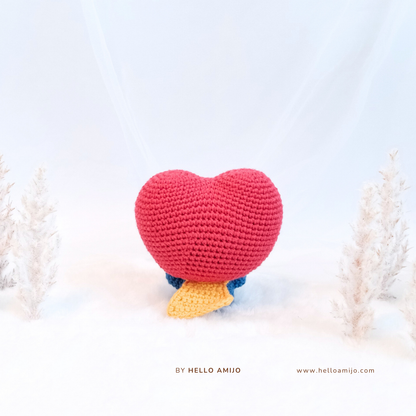 Cutie Heart Amigurumi Crochet Pattern PDF