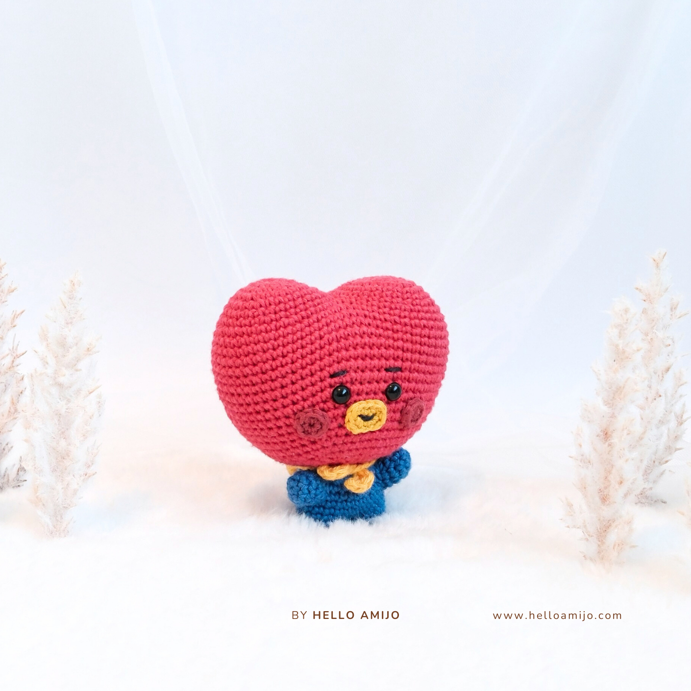 Cutie Heart Amigurumi Crochet Pattern PDF
