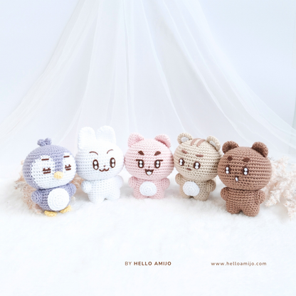 Bundle 5 in 1 Pastel Amigurumi Crochet Pattern