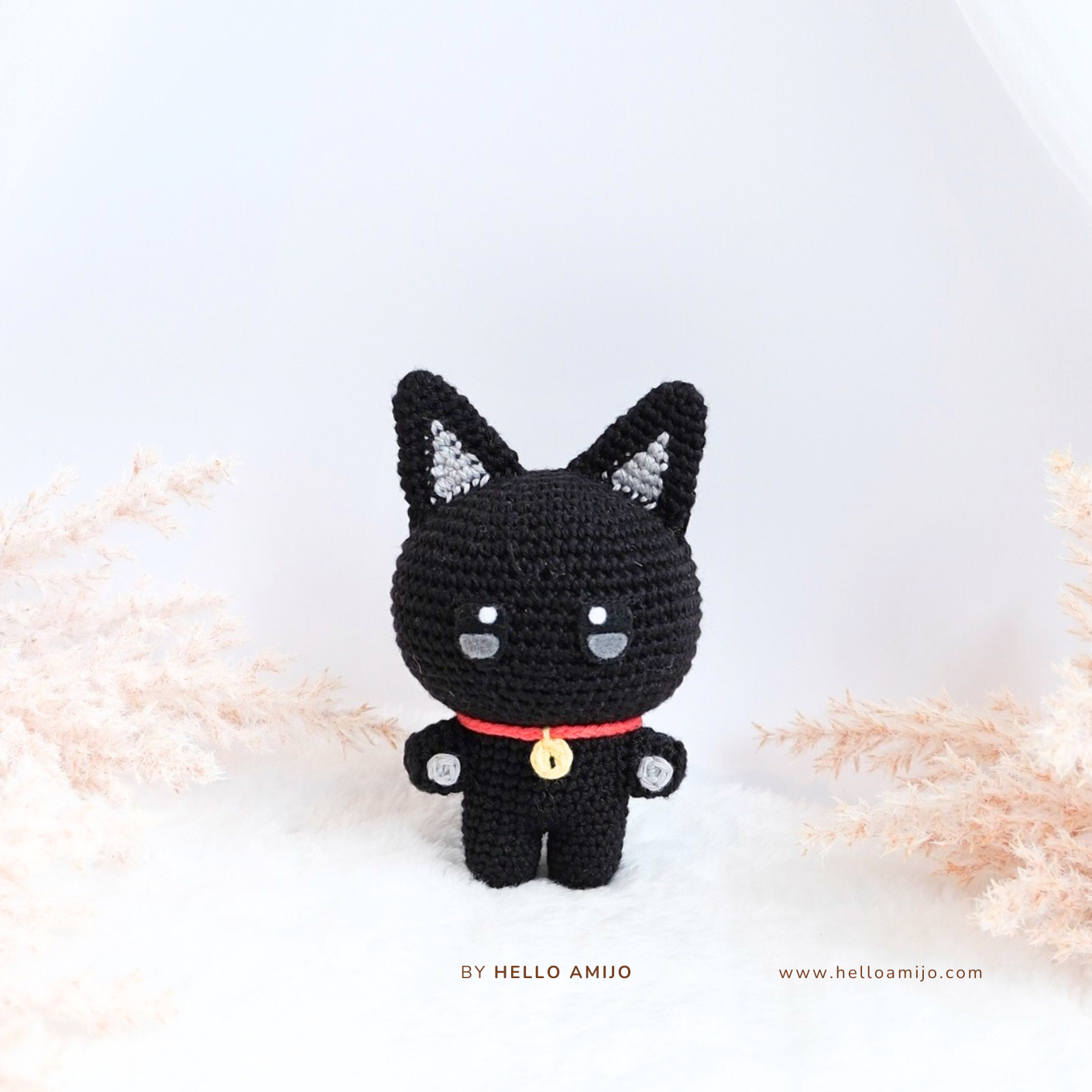 Lovely Black Cat Amigurumi Crochet Pattern PDF